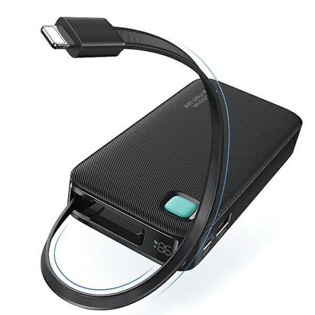 USAMS Powerbank with retractable cable Retractable Lightning 10000 mAh PD 20W Fast Charge XY Series purple/purple 10KCD22503 (US-CD225)