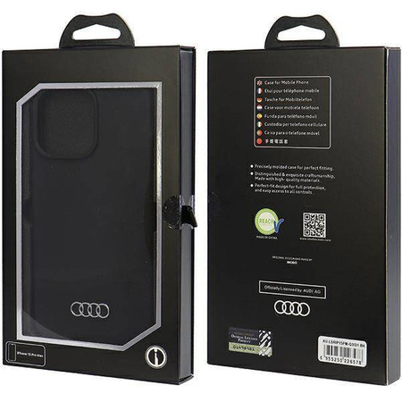 Audi Silikonhülle für iPhone 15 Pro Max – Schwarz