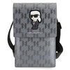 Bag Karl Lagerfeld Saffiano Monogram Ikonik (KLWBSAKHPKG) silver