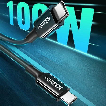 Ugreen US300 USB-C / USB-C 480 Mbit/s 5 A 2 m Kabel – Schwarz