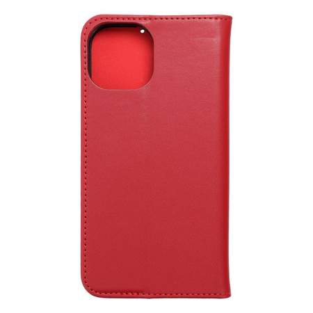 Kabura skórzana SMART PRO do IPHONE 15 bordowy