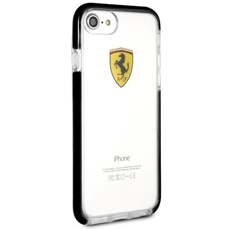Ferrari Hardcase FEGLHCP7BK iPhone 7/8 SE2020 Shockproof transparent black