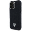 Original Handyhülle IPHONE 16 PRO Guess Denim Triangle Logo MagSafe schwarz