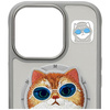 Etui Nimmy Glasses Cool Cat MagSafe do    iPhone 16 Pro szary