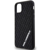 Karl Lagerfeld KLHCN613DMKRLK iPhone 11 / Xr 6,1&quot; schwarz/schwarzes Hardcase 3D Rubber Multi Logo