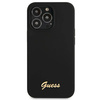 Guess GUHMP13LLSLMGBK iPhone 13 Pro / 13 6.1 &quot;schwarz / schwarzes Hardcase Silikonschrift Gold Logo