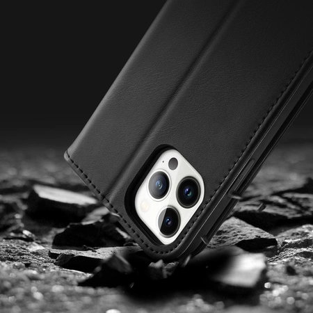 Dux Ducis Hivo echt Leder booktype case schutzhülle aufklappbare hülle für iPhone 14 Pro braun