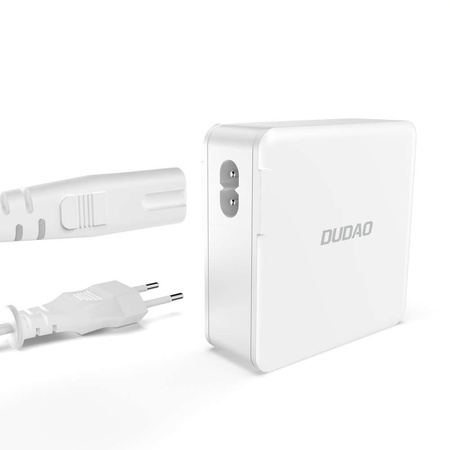 GaN 100W 2 x USB-C / 2 x USB Schnellladegerät Dudao A100EU – weiß