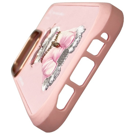 Nimmy etui iPhone 16 Pro Max 6.9"         różowy/pink Glasses Cool Cat