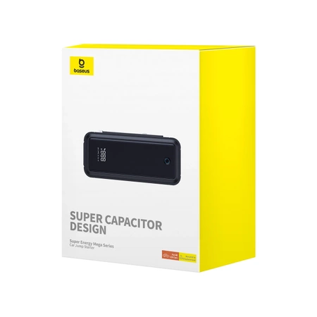 Jump starter with supercapacitor Baseus Super Energy Mega Series BS-CH007 3000A 12V USB-C / EC8 / DC - gray