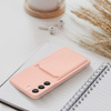 Futerał CARD CASE do SAMSUNG A14 5G / A14 4G różowy