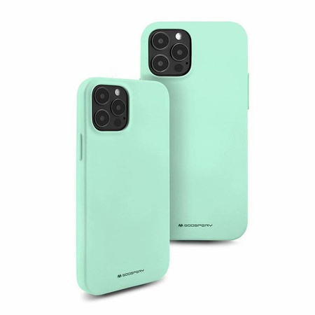 Case IPHONE 14 PRO Matte Silicone Mercury Soft Jelly mint