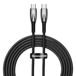 BASEUS kabel Typ C do Typ C Power delivery 100W Glimmer Series CADH000801 2m czarny