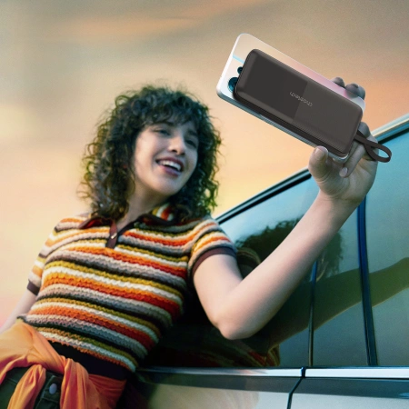 Choetech B654 10000 mAh 22,5 W USB-A/USB-C/Micro-USB-Powerbank mit integriertem USB-C/ Lightning Kabel – Schwarz