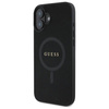 Original Case IPHONE 16 Guess Hardcase Saffiano Classic Logo MagSafe (GUHMP16SPSAHMCK) black