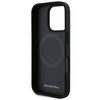 Mercedes nakładka do iPhone 16 Pro Max 6,9&quot; MEHMP16X23RBARK Hardcase Textured And Plain Leather MagSafe czarna