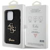 Guess Glitter Script Big 4G case for iPhone 15 Pro - black