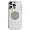 Guess IML Metal Colored Circle Classic Logo MagSafe - Etui do iPhone 16 Pro (szary)