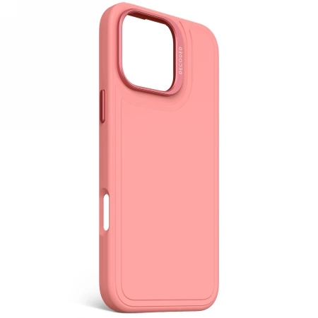 Decoded Antimicrobial Silicone Stacks Backcover Case mit MagSafe für iPhone 16 Pro Max – Pink