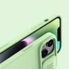 Nillkin CamShield Silky Silicone Case iPhone 14 Plus Hülle mit Kameraabdeckung grün