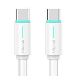 USAMS Kabel USB-C/USB-C 1m SJ734 biały/white YU Series SJ734USB02 (US-SJ734)