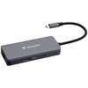 Adapter Hub Verbatim USB-C/HDMI/3xUSB-A   3.2/RJ45 aluminiowy 32157
