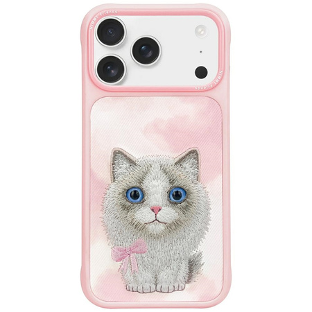Etui Nimmy Big Eyed Pet 2.0 Cat do       iPhone 17 Pro Max różowy