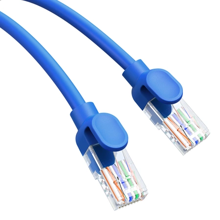 Baseus High Speed ​​​​Cat 6 RJ-45 Ethernet-Kabel 1000 Mbit/s 0,5 m rund – blau