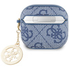 GUESS futerał do APPLE AirPods 4 GUA4P4E4CDB (PU 4G W/ Strass Charm) niebieski
