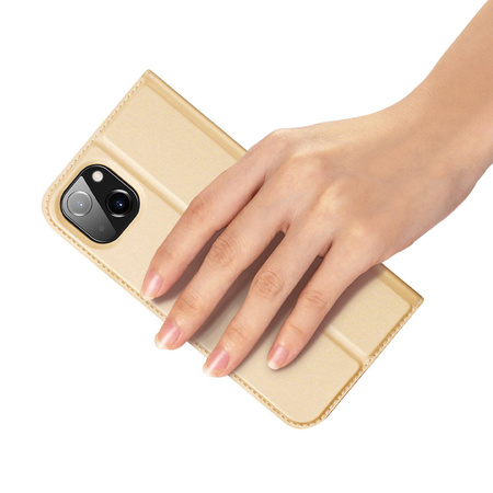 Dux Ducis Skin Pro kabura etui pokrowiec z klapką iPhone 14 Max złoty