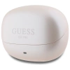 Guess GUTWST88MCTGP TWS Bluetooth-Kopfhörer + Dock, rosa/rosa Kapsel, bedrucktes Logo