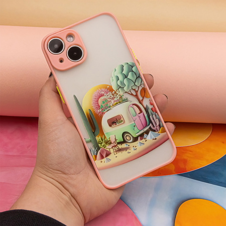 Nakładka Ultra Trendy do iPhone 13 Pro 6,1&quot; Travel różowa