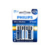 BATERIA PHILIPS AA LR6 BLISTER 4SZT BATERIE ULTRA ALKALINE Phil-LR6E4B/10