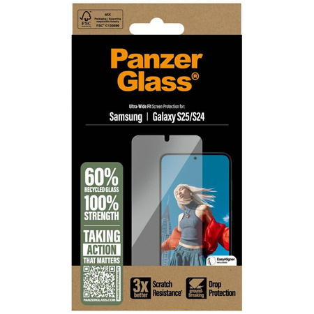 Szkło Hartowane 5D SAMSUNG GALAXY S25 PanzerGlass Ultra-Wide Fit