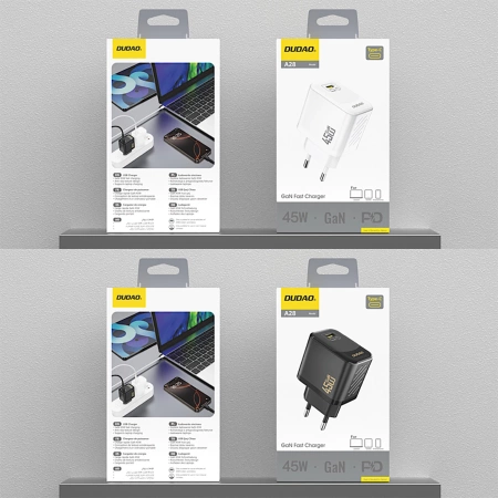 Ładowarka sieciowa Dudao A28 45W GaN USB-C - biała
