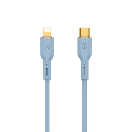 WIWU kabel YQ01 USB-C - Lightning 30W 1,2m niebieski