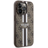 Guess GUHMP14XP4RPSW iPhone 14 Pro Max 6.7&quot; brown/brown hardcase 4G Printed Stripes MagSafe