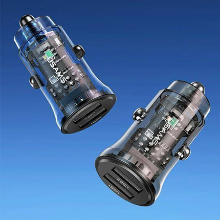 USAMS Ład. sam. C31 3A 2xUSB-A Fast Charge czarny/black CC162CC01(US-CC162)