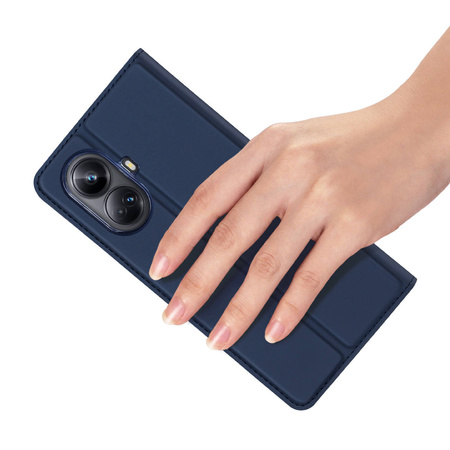 Dux Ducis Skin Pro Case for Realme 10 Pro Flip Card Wallet Stand Blue