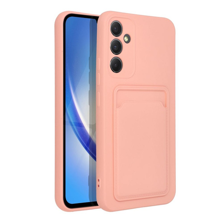 Futerał CARD CASE do SAMSUNG A34 5G różowy