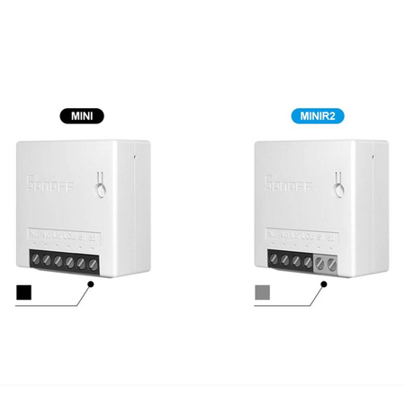 Sonoff MINI R2 WI-FI dopuszkowy przekaźnik przełącznik sterownik Wi-Fi do 10 A biały (M0802010010)