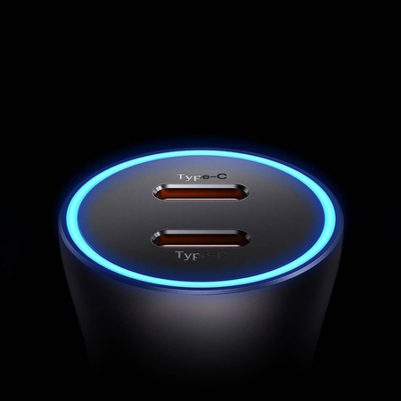 Baseus Golden Contactor Pro Autoladegerät 2x USB-C 40W blau (CGJP000003)