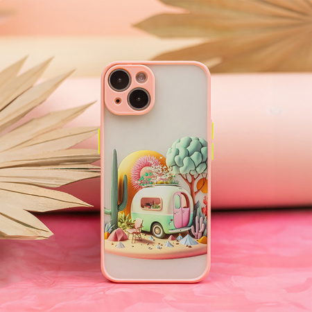 Nakładka Ultra Trendy do iPhone 12 6,1&quot; Travel różowa