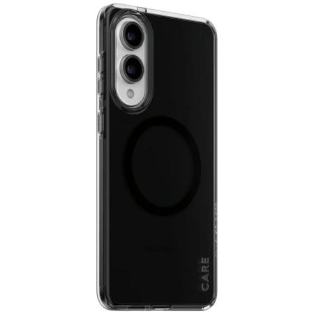 CARE by PanzerGlass Flagship Urban Combat Black QI Case für Samsung Galaxy S25 Edge - Halbtransparent