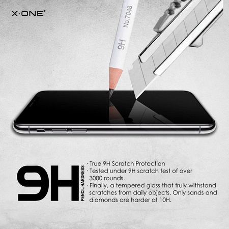 Szkło hartowane X-ONE Full Cover Extra Strong Matowe - do iPhone 12 mini (full glue) czarny