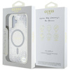Etui IPHONE 16 Guess HC Resin Bottom Glitter srebrne
