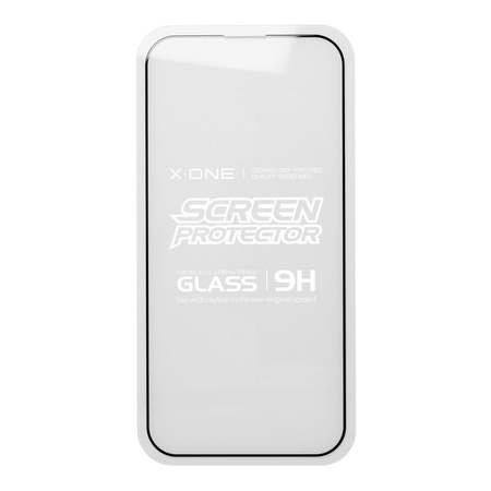 Szkło hartowane X-ONE Full Cover Extra Strong Crystal Clear - do iPhone 14 Pro Max (full glue) czarny