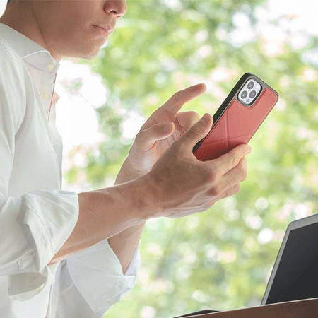UNIQ Transforma etui na iPhone 12 Pro Max czerwony