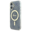 Original Case IPHONE 16 Guess Hardcase IML 4G MagSafe (GUHMP16SH4STB) blue