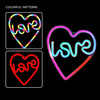 Neon LED RGB LOVE W SERCU FLRN02 + pilot Forever Light
